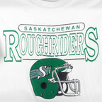 CFL (Ravens) - Saskatchewan Roughriders Single Stitch T-Shirt 1990s Small Vintage Retro Football