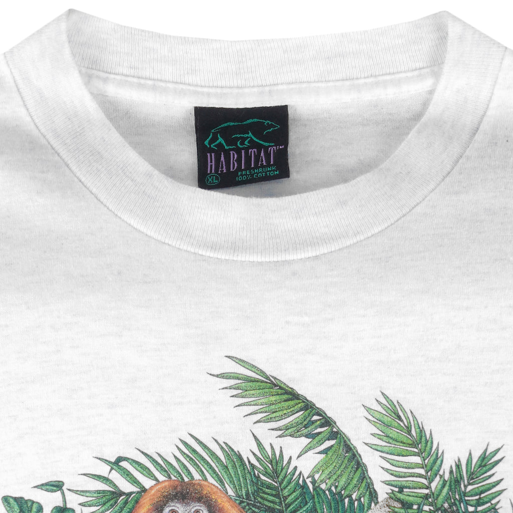 Vintage (Habitat) - Amazon Habitat Single Stitch T-Shirt 1990s X-Large Vintage Retro