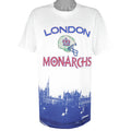 Vintage (Stadium) - London Monarchs Football Team T-Shirt 1991 Large Vintage Retro Football