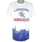 Vintage (Stadium) - London Monarchs Football Team T-Shirt 1991 Large Vintage Retro Football