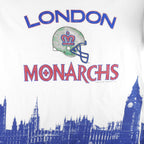 Vintage (Stadium) - London Monarchs Football Team T-Shirt 1991 Large Vintage Retro Football