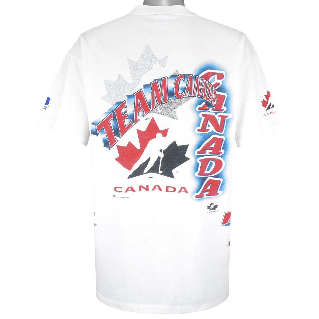 Vintage (Bulletin Athletic) - Hockey Team Canada T-Shirt 1990s X-Large Vintage Retro Hockey