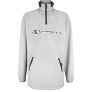 Champion - 1/4 Zip Big Logo Sweatshirt 1990s XX-Large Vintage Retro