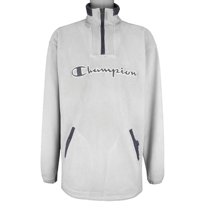 Champion - 1/4 Zip Fleece Sweatshirt 2000s XX-Large