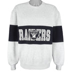 NFL - Oakland Raiders Big Logo Crew Neck Sweatshirt 1990s XX-Large Vintage Retro Football