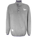 Reebok - 1/4 Button Fleece Crew Neck Sweatshirt 1990s X-Large Vintage Retro