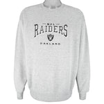 NFL (Lee) - Oakland Raiders Embroidered Crew Neck Sweatshirt 1990s Large Vintage Retro Football