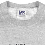 NFL (Lee) - Oakland Raiders Embroidered Crew Neck Sweatshirt 1990s Large Vintage Retro Football