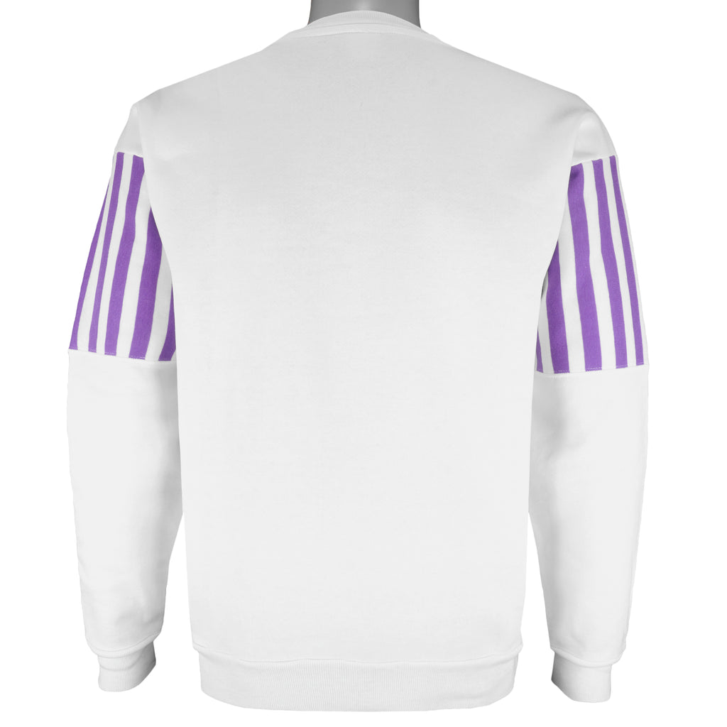 NFL (Logo 7) - Minnesota Vikings 1/4 Button Sweatshirt 1990s Medium Vintage Retro Football