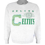 Vintage NBA (Nutmeg) - Boston Celtics Embroidered Initial Crew Neck Sweatshirt 1990s Medium Basketball