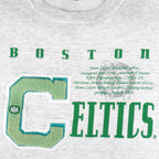 Vintage NBA (Nutmeg) - Boston Celtics Embroidered Initial Crew Neck Sweatshirt 1990s Medium Basketball