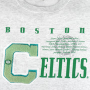 Vintage NBA (Nutmeg) - Boston Celtics Embroidered Initial Crew Neck Sweatshirt 1990s Medium Basketball