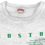 Vintage NBA (Nutmeg) - Boston Celtics Embroidered Initial Crew Neck Sweatshirt 1990s Medium Basketball