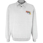 NFL (Gear) - Denver Broncos 1/4 Button Sweatshirt 1990s Large
