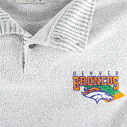NFL (Gear) - Denver Broncos 1/4 Button Sweatshirt 1990s Large