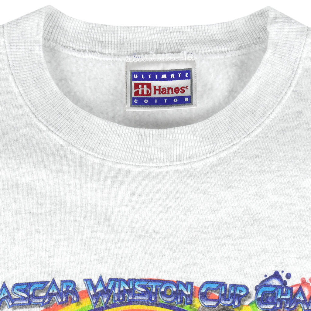 NASCAR (Hanes) - Jeff Gordon DuPont The Winning Crew Neck Sweatshirt 1997 Large Vintage Retro