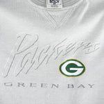NFL (Lee) - Green Bay Packers Embroidered Crew Neck Sweatshirt 1990s Large Vintage Retro Football