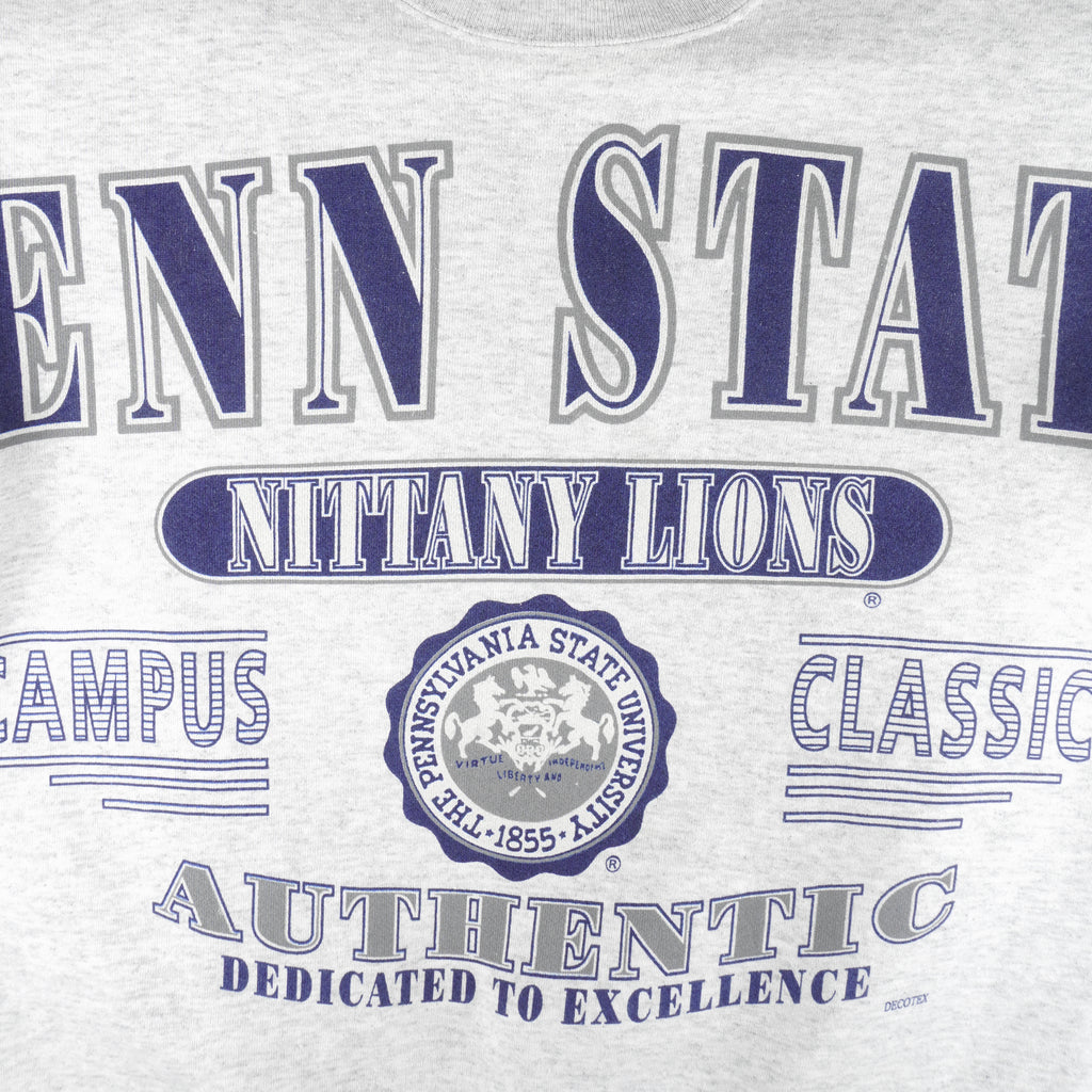 NCAA (Duck Head) - Penn State Nittany Lions Crew Neck Sweatshirt 1990s Large Vintage Retro Football College