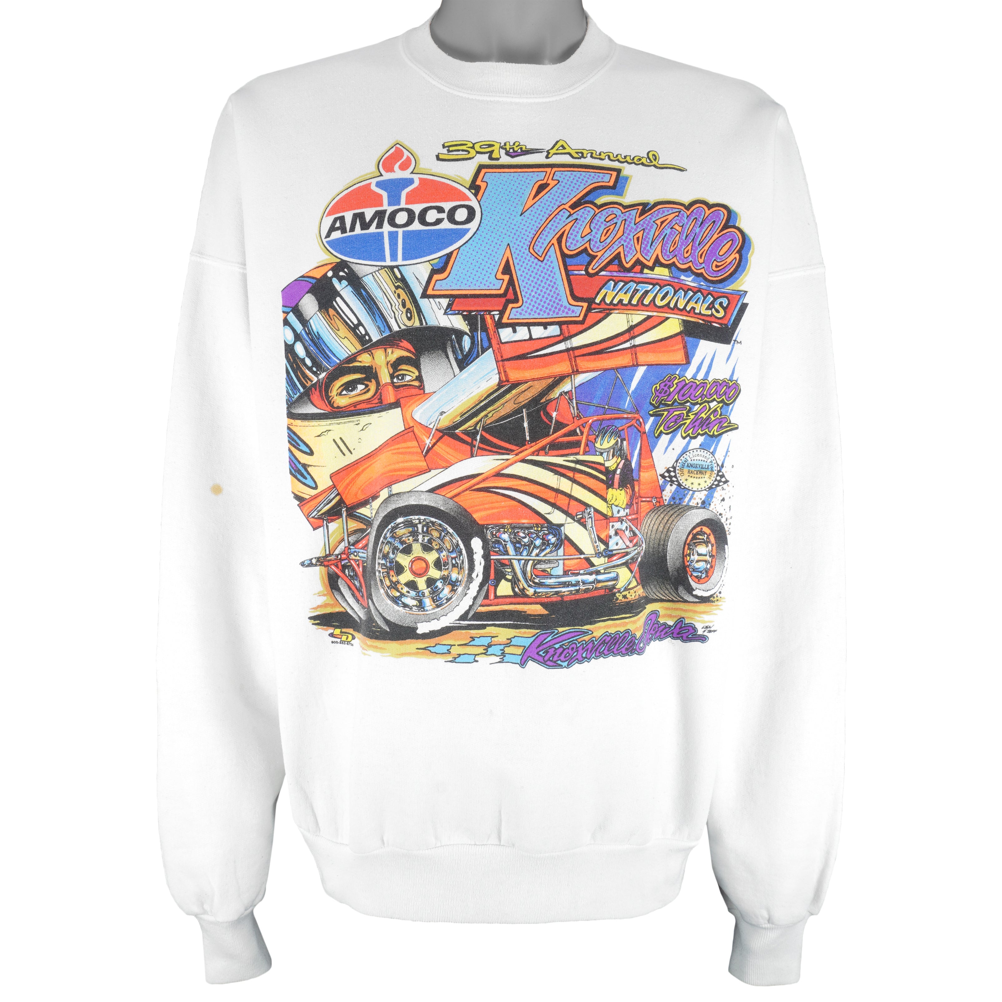 Vintage (Hanes) - Amoco Knoxville Nationals Crew Neck Sweatshirt 1999 XX-Large Vintage Retro