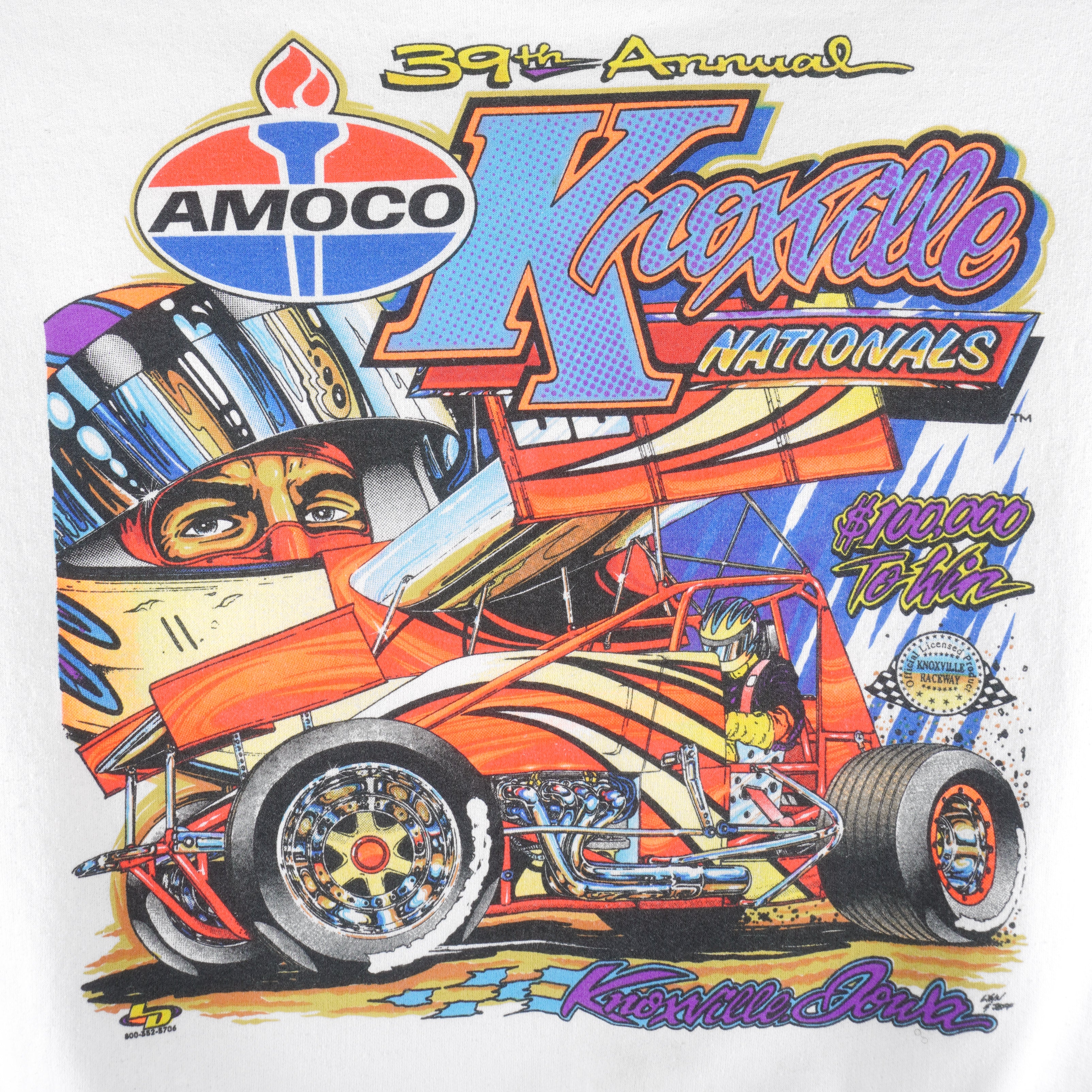 Vintage (Hanes) - Amoco Knoxville Nationals Crew Neck Sweatshirt 1999 XX-Large Vintage Retro