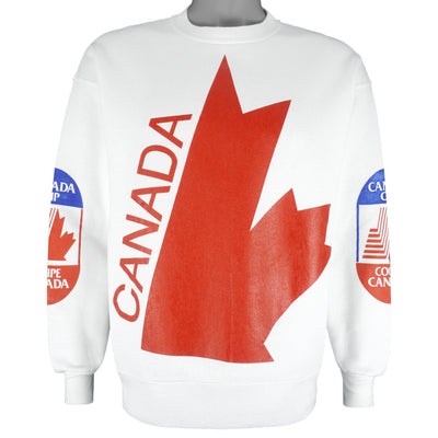 Vintage - Canada Cup September Summit Hockey Crew Neck Sweatshirt 1991 Large