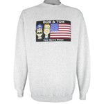 Vintage (Logo 7) - The Bob & Tom Show Crew Neck Sweatshirt 1990s Large Vintage Retro