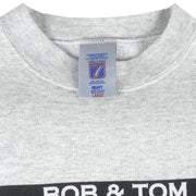 Vintage (Logo 7) - The Bob & Tom Show Crew Neck Sweatshirt 1990s Large Vintage Retro