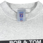 Vintage (Logo 7) - The Bob & Tom Show Crew Neck Sweatshirt 1990s Large Vintage Retro