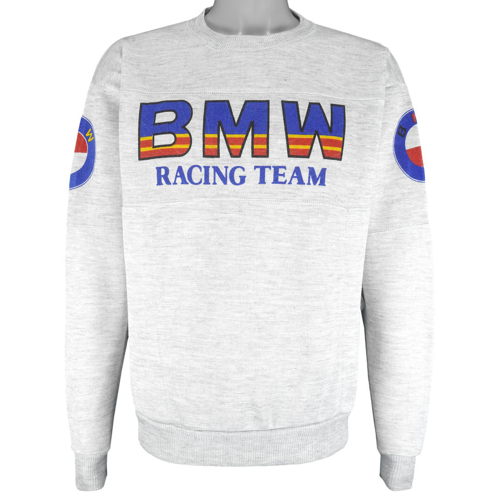 Vintage - BMW Racing Team Crew Neck Sweatshirt 1990s Medium Vintage Retro