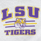 NCAA - LSU Tigers Big Logo Crew Neck Sweatshirt 1990s X-Large Vintage Retro Football College