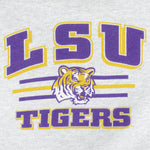 NCAA - LSU Tigers Big Logo Crew Neck Sweatshirt 1990s X-Large Vintage Retro Football College