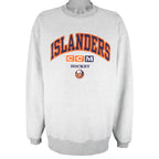 Vintage NHL (CCM) - New York Islanders Embroidered Crew Neck Sweatshirt 1990s Large Hockey