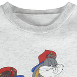 NHL - Montreal Canadiens x Looney Tunes Crew Neck Sweatshirt 1990s Large Vintage Retro