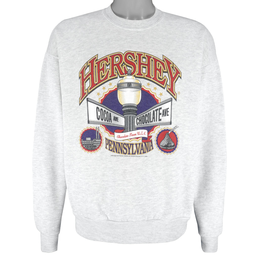 Vintage (Jerzees) - Hershey Chocolate Crew Neck Sweatshirt 1999 Large Vintage Retro