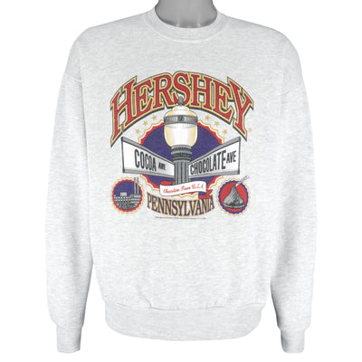 Vintage (Jerzees) - Hershey Chocolate Town Crew Neck Sweatshirt 1999 Large