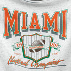 NCAA (Gear) - Miami Hurricanes Crew Neck Sweatshirt 1990s X-Large Vintage Retro Football College