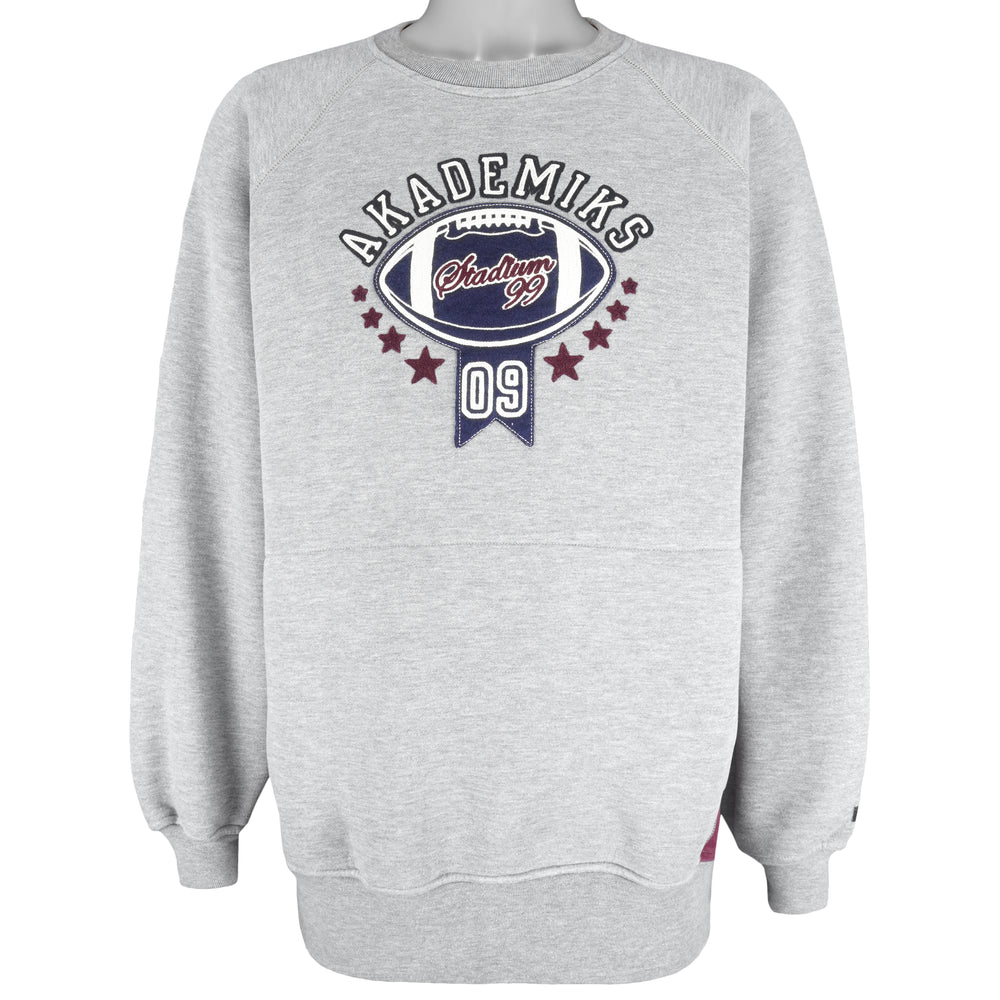 Vintage - Akademiks Stadium League Crew Neck Sweatshirt 1990s Large Vintage Retro Football