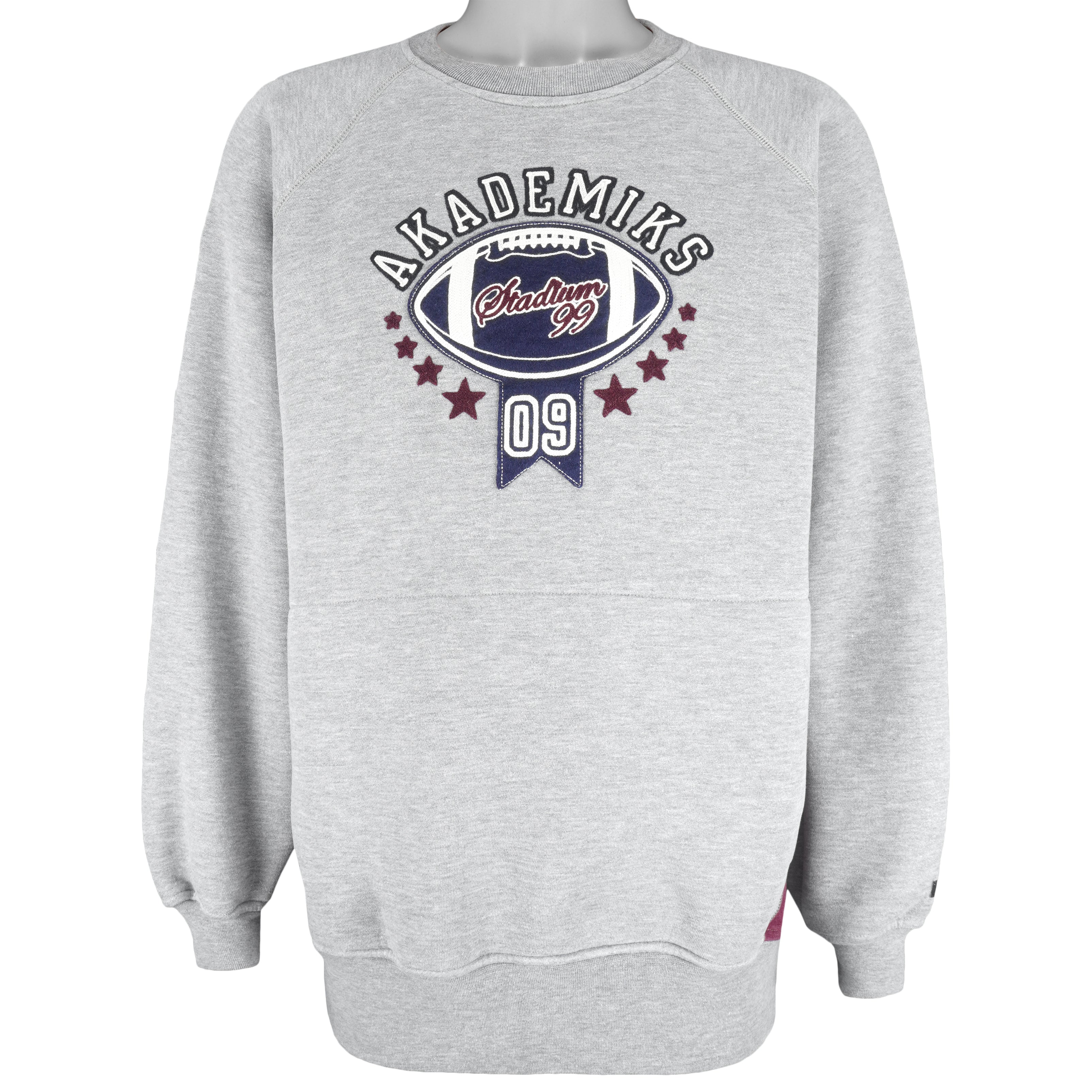 Vintage - Akademiks Stadium League Crew Neck Sweatshirt 1990s Large Vintage Retro Football