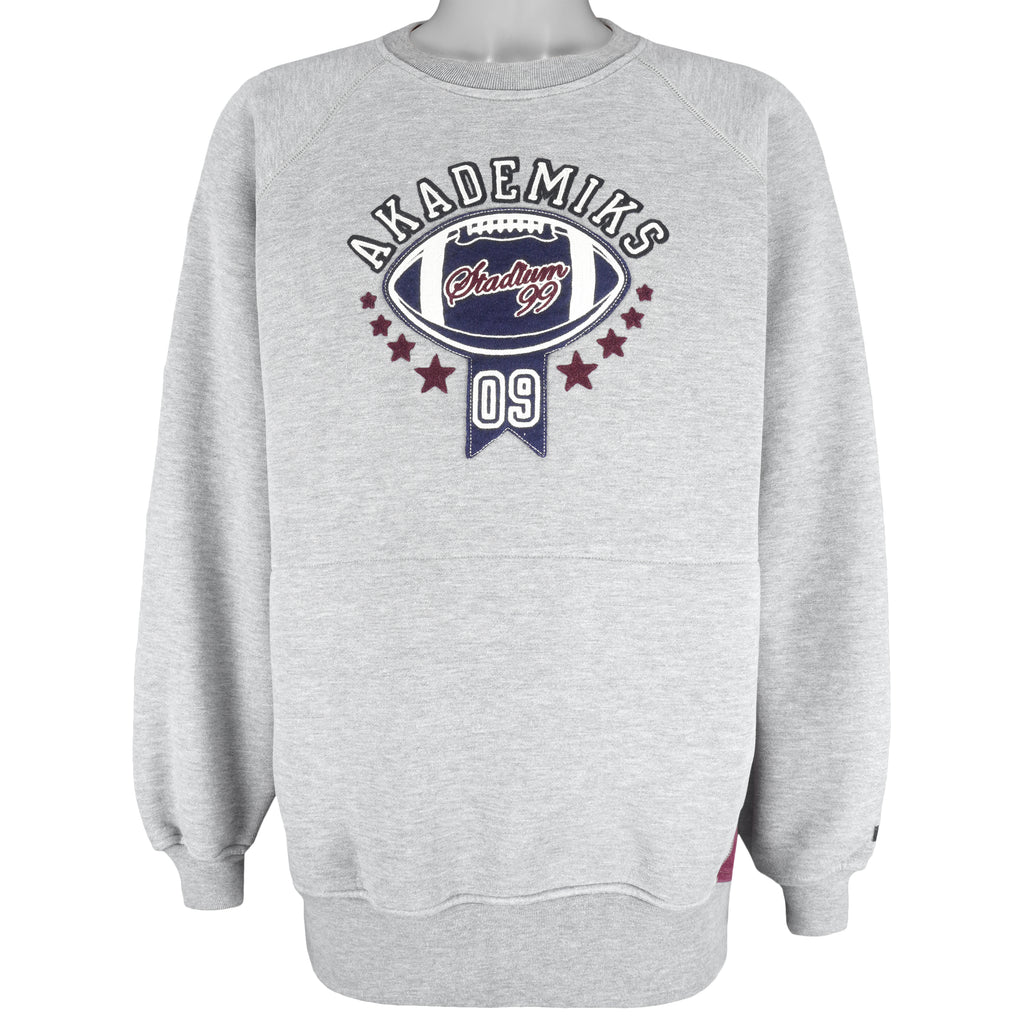 Vintage - Akademiks Stadium League Crew Neck Sweatshirt 1990s Large Vintage Retro Football