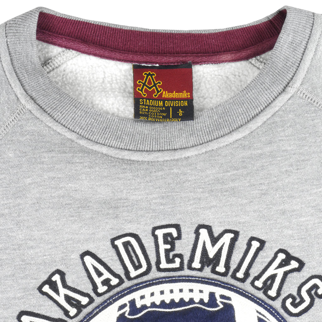Vintage - Akademiks Stadium League Crew Neck Sweatshirt 1990s Large Vintage Retro Football