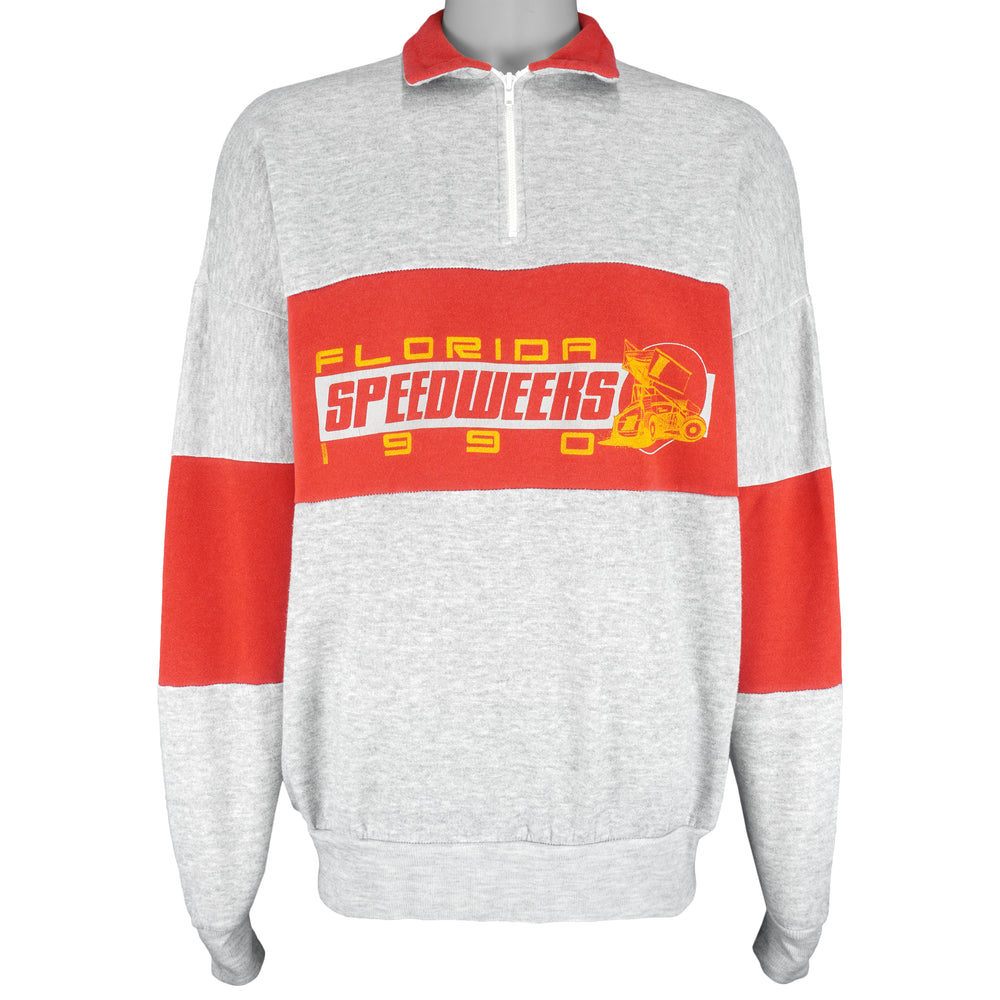 Vintage (Magic) - Florida Winter Speedweeks 1/4 Zip Sweatshirt 1990 X-Large Vintage Retro