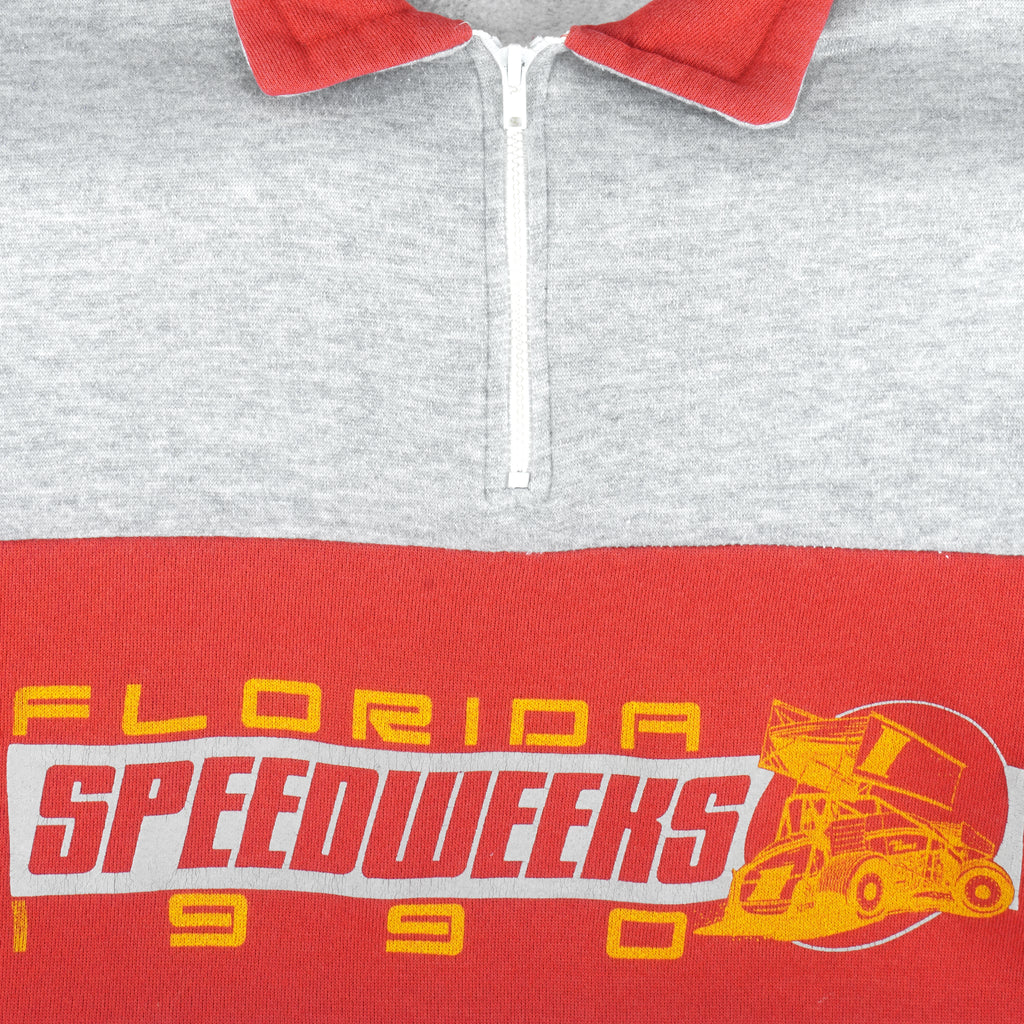 Vintage (Magic) - Florida Winter Speedweeks 1/4 Zip Sweatshirt 1990 X-Large