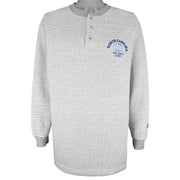 Starter - North Carolina Tar Heels 1/4 Button Sweatshirt 1990s Large Vintage Retro College