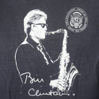 Vintage - Bill Clinton 42nd President and Jazz Single Stitch T-Shirt 1990s Medium Vintage Retro