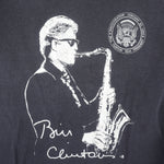 Vintage - Bill Clinton 42nd President and Jazz Single Stitch T-Shirt 1990s Medium Vintage Retro
