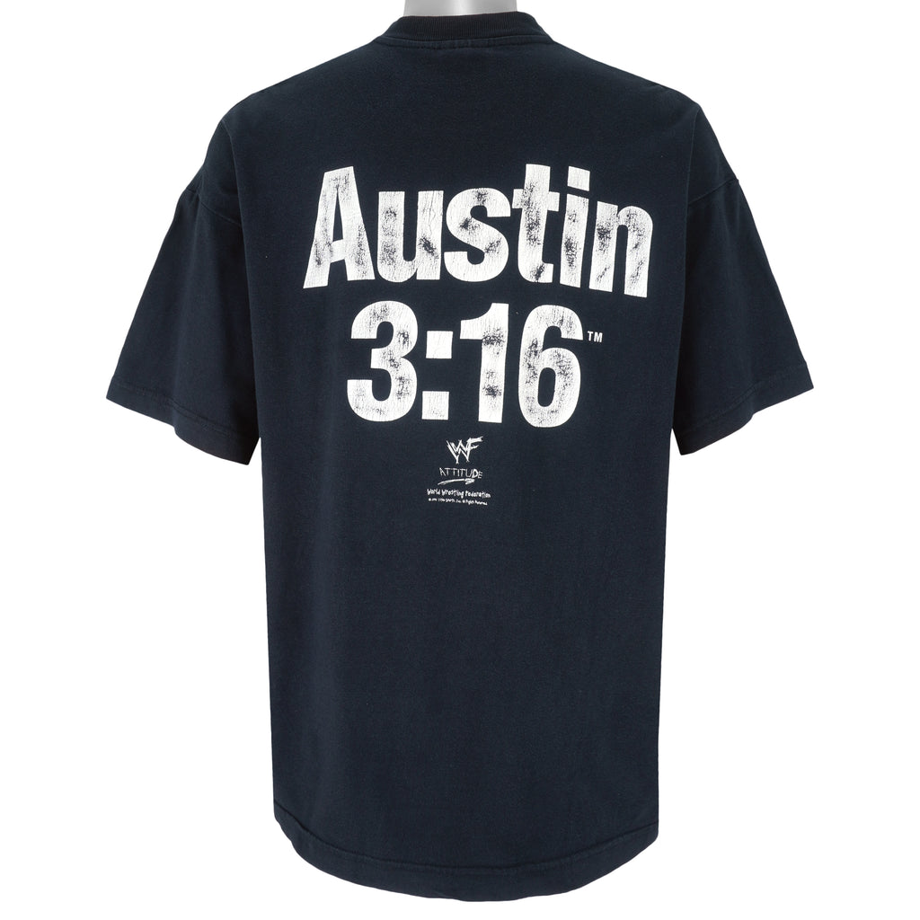 Vintage (Sun Flag) - Stone Cold Steve Austin 3:16 T-Shirt 1990s Large Vintage Retro