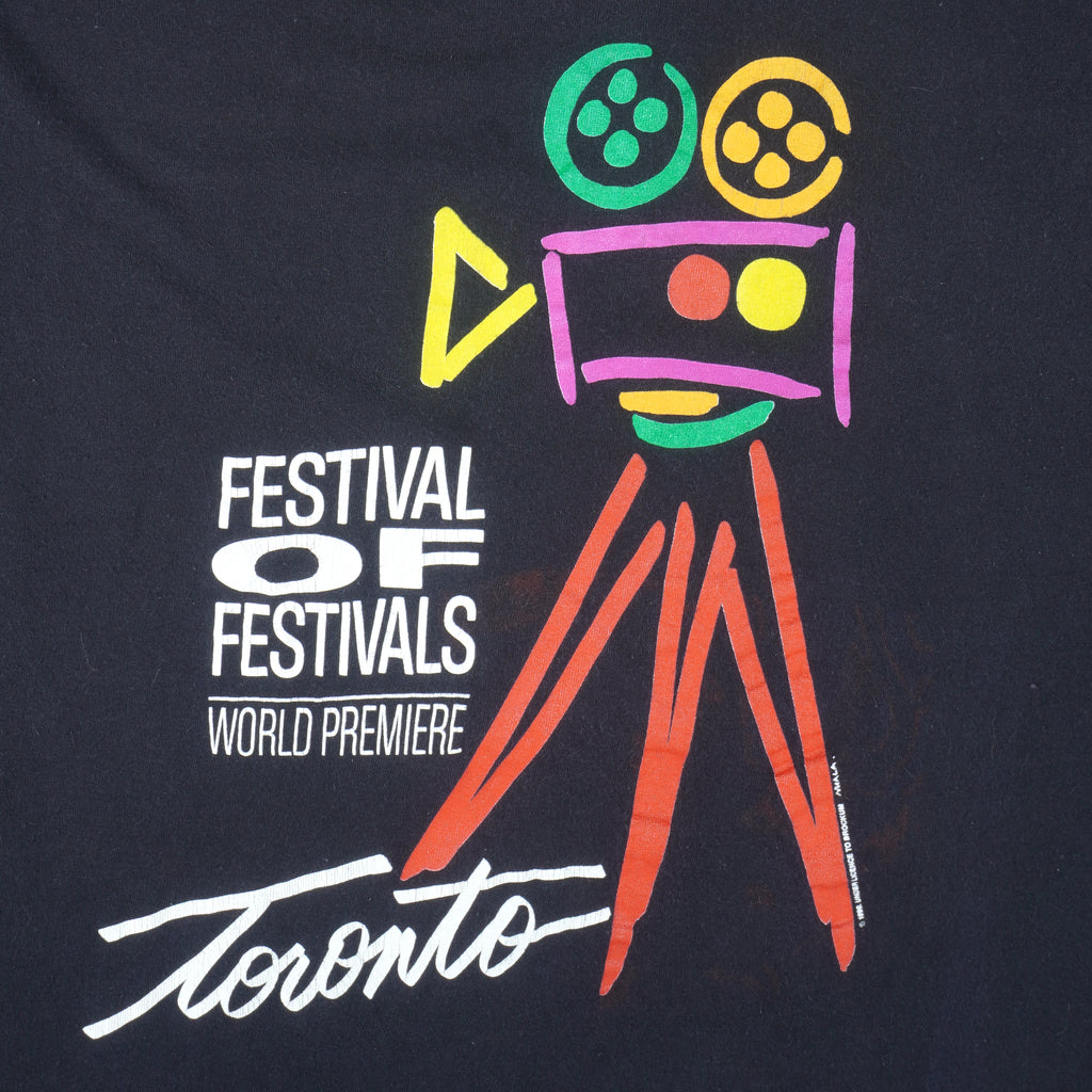 Vintage - Toronto Films Festival World Premiere T-Shirt 1990 X-Large Vintage Retro