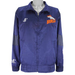 NFL (Pro Line) - Denver Broncos Embroidered Zip-Up Jacket 1990s Large Vintage Retro Football