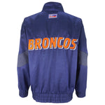 NFL (Pro Line) - Denver Broncos Embroidered Zip-Up Jacket 1990s Large Vintage Retro Football