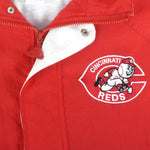 Vintage MLB (Apex One) - Cincinnati Reds Embroidered Spell-Out Jacket 1990s Large Baseball